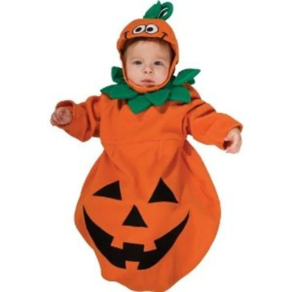 Halloween Pumpkin Costume Size 0-9 months New